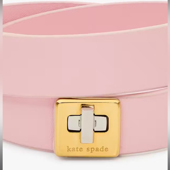 Kate spade Phoebe Leather Double Wrap Bracelet Pink 🩷 - Picture 3 of 4
